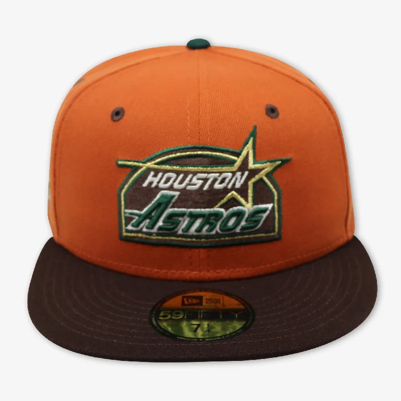 HOUSTON ASTROS (RUST) 50TH ANN NEW ERA 59FIFTY FITTED (DARK GREEN UNDER VISOR)