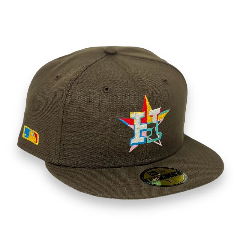 HOUSTON ASTROS  (BROWN) "MULTI" SIDE BATTERMAN GITD NEW ERA 59FIFTY FITTED (PO)