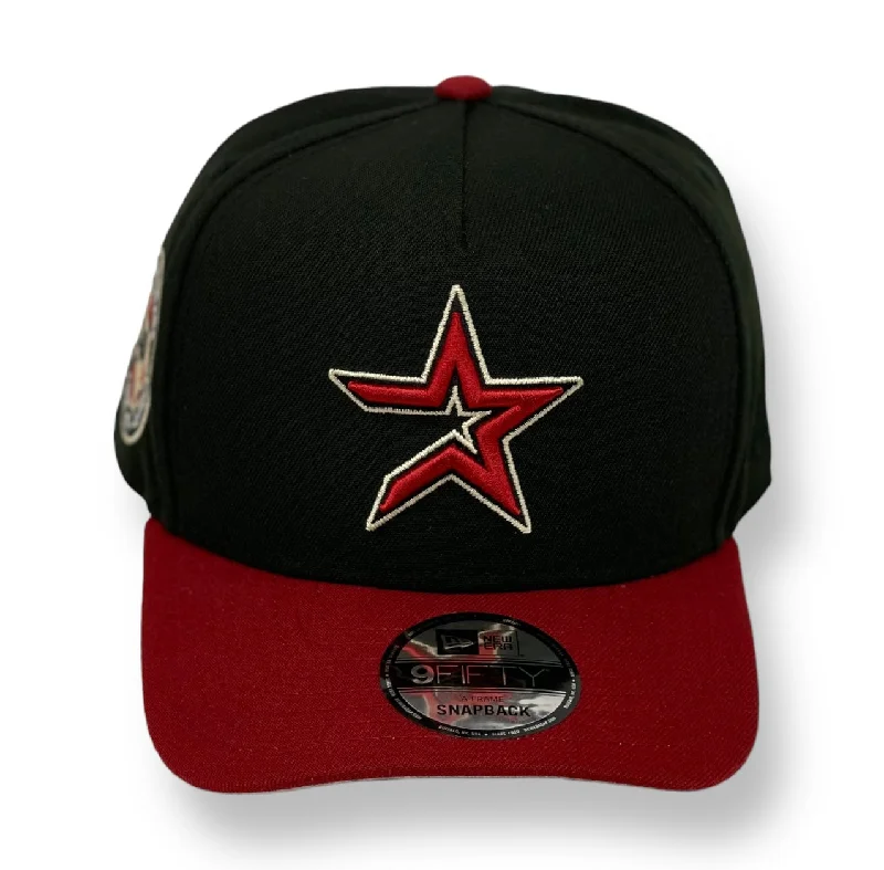 HOUSTON ASTROS (BLACK/H-RED) (40TH ANN) "9FIFTY AFRAME" NEW ERA SNAPBACK