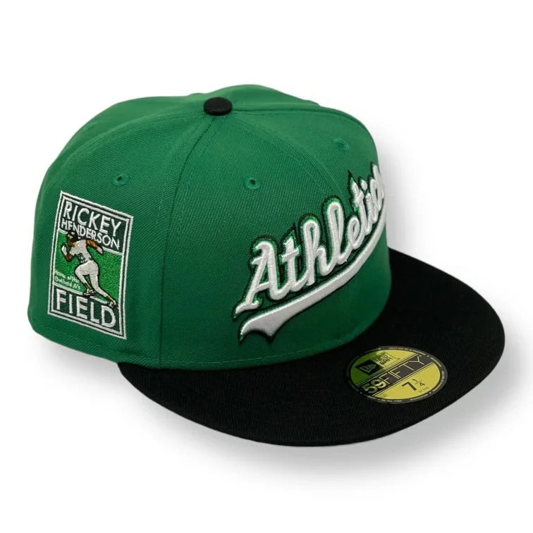 OAKLAND ATHLETICS (GREEN) (RICKEY HENDERSON) (2020 INAUGURAL SEASON) NEW ERA 59FIFTY FITTED