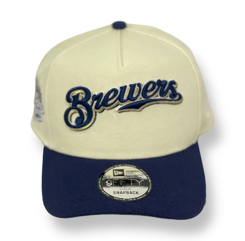 MILWAUKEE BREWERS (OFF-WHITE) (2002 ASG) "9FIFTY AFRAME" NEW ERA SNAPBACK