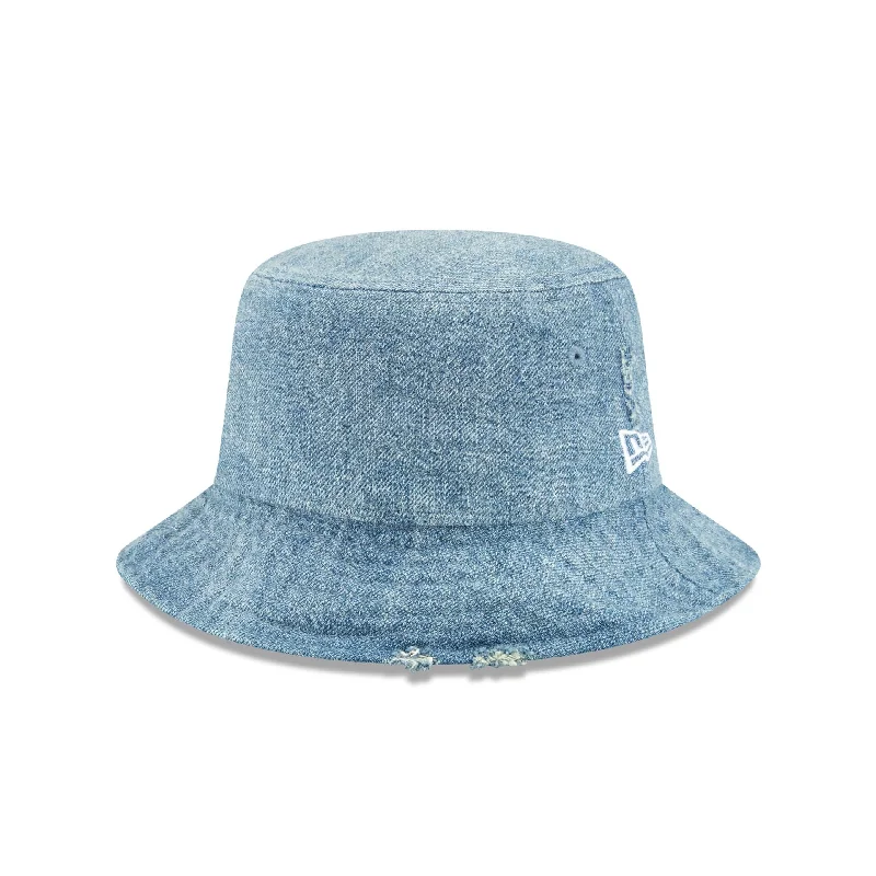 New Era Cap Distressed Denim Bucket Hat