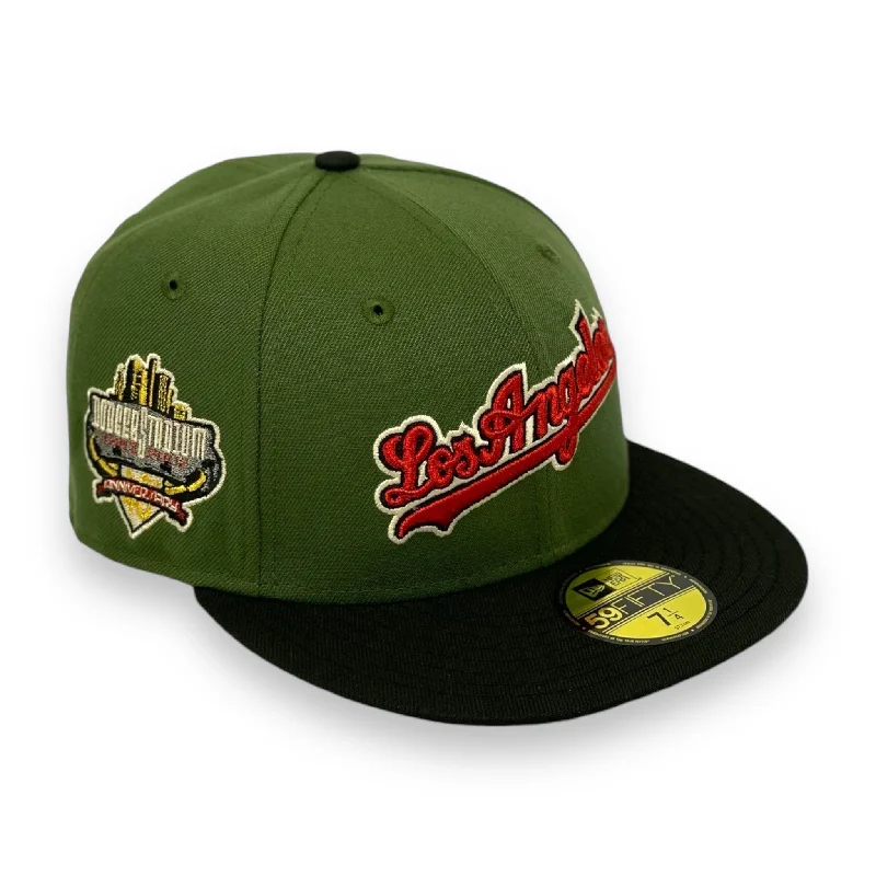 LOS ANGELES DODGERS (OLIVE) (40TH ANN)  "DODGER STADIUM" NEW ERA 59FIFTY FITTED