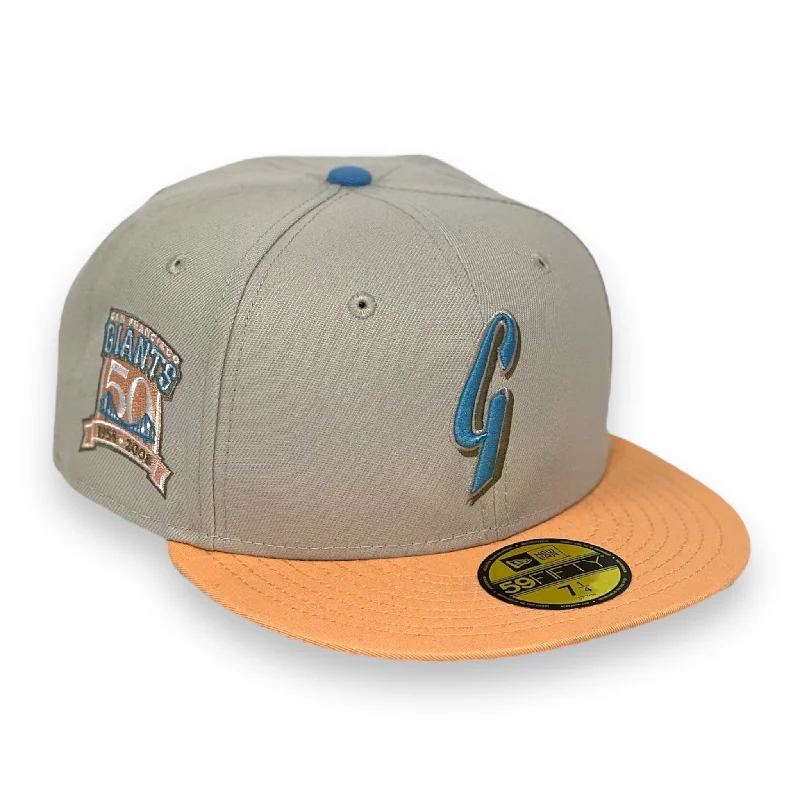 SAN FRANCISCO GIANTS (50TH ANN 1958-2008) NEW ERA 59FIFTY FITTED (SKY BLUE UNDER VISOR)