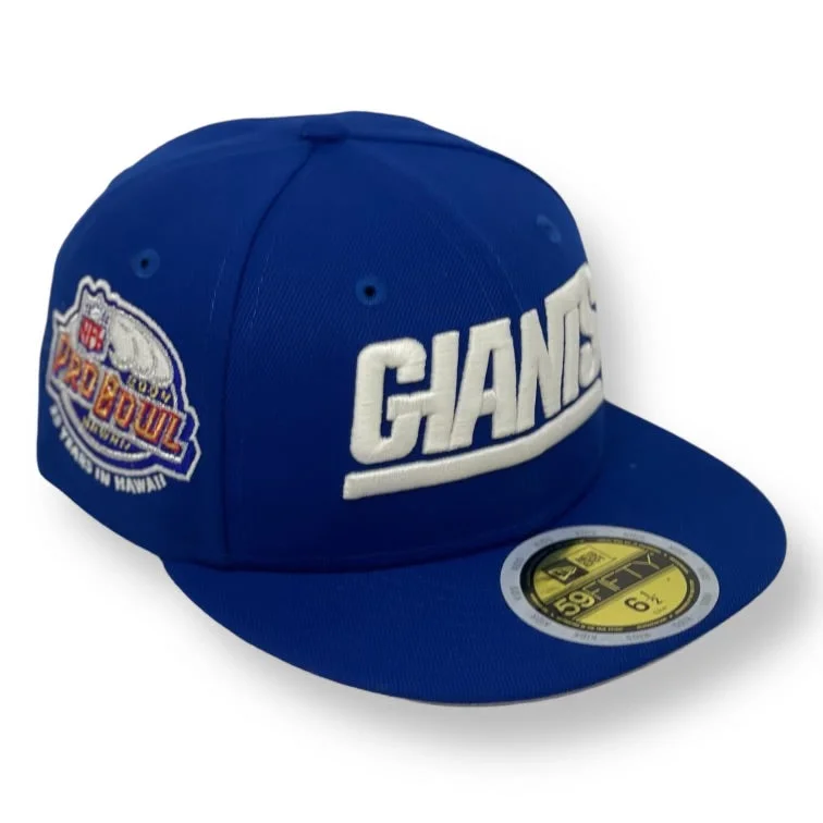 (KIDS) NEW YORK GIANTS (ROYAL) "2004 PRO BOWL" NEW ERA 59FIFTY FITTED