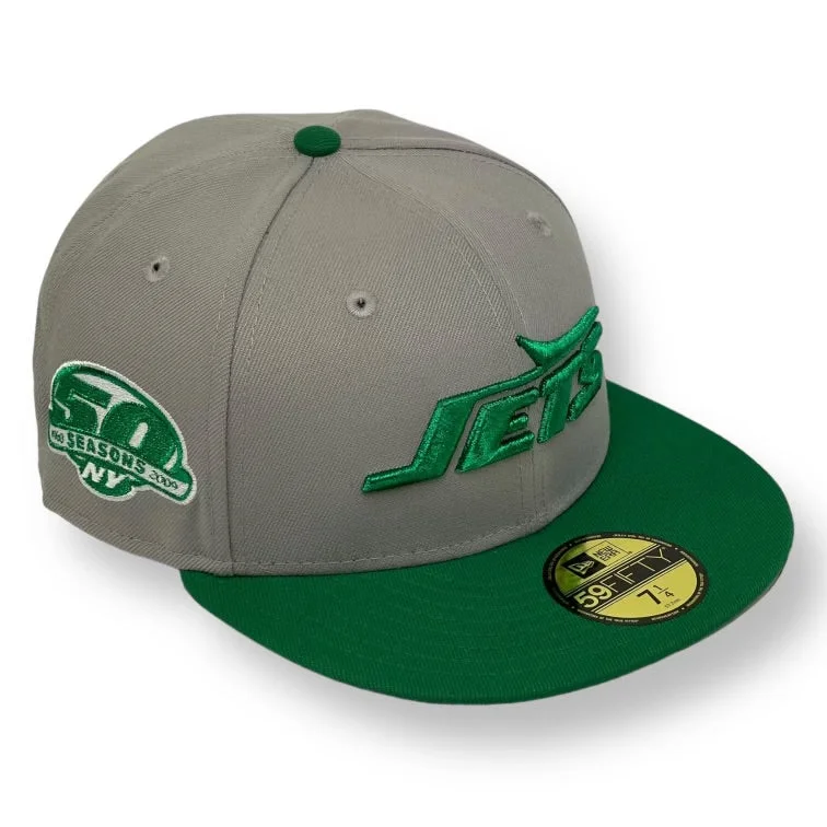 NEW YORK JETS (GREY) "50TH SEASON" NEW ERA 59FIFTY FITTED