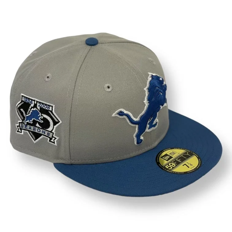 DETROIT LIONS (GREY)“75TH ANN" NEW ERA 59FIFTY FITTED