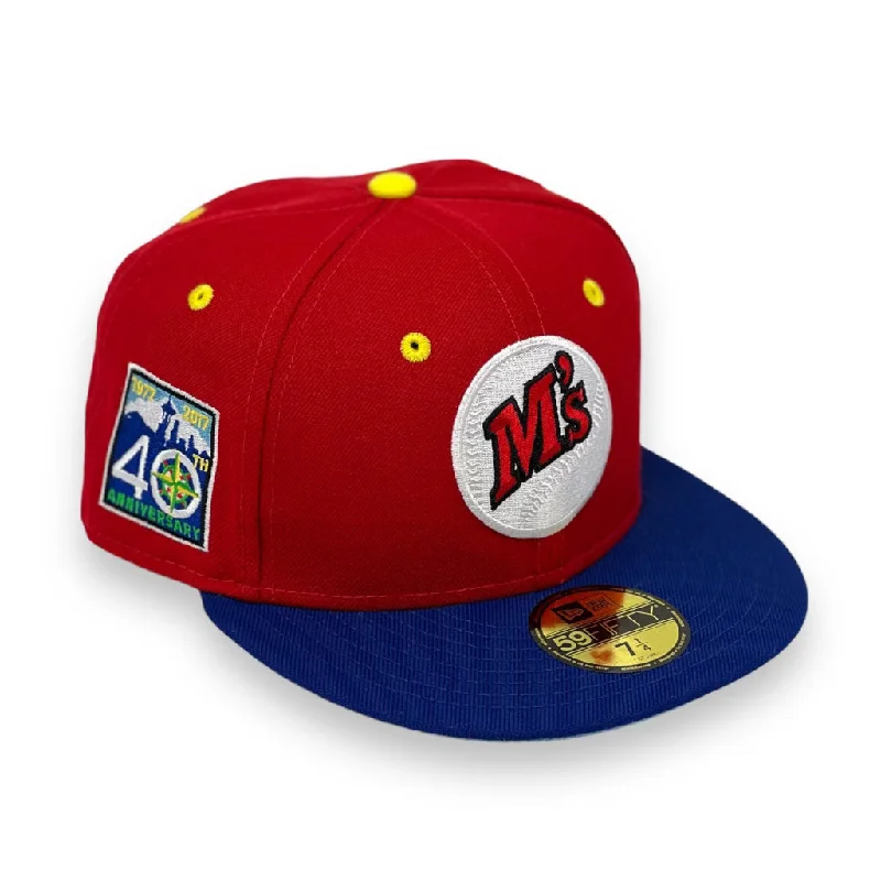 SEATTLE MARINERS (MARIO) (40TH ANNIVERSARY) NEW ERA 59FIFTY FITTED (SKY BLUE UNDER VISOR)