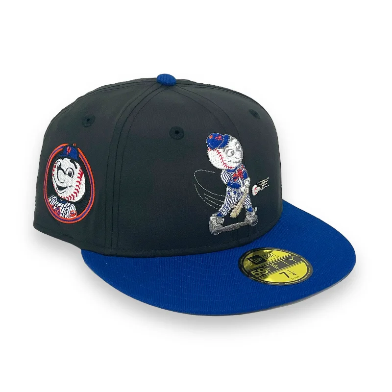 NEW YORK METS (BLACK/ROYAL) (MR MET, MASCOT) NEW ERA 59FIFTY FITTED (GREY BRIM)