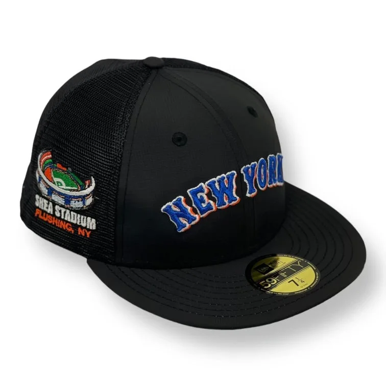 NEW YORK METS (BLACK) (TRUCKER) (SHEA STADIUM) NEW ERA 59FIFTY FITTED