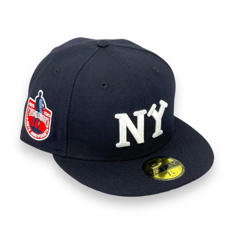 NEW YORK BLACK YANKEES "100TH ANN" NEW ERA 59FIFTY FITTED (GREEN UNDER VISOR)