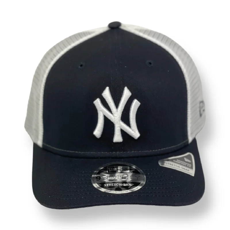 NEW YORK YANKEES (NAVY/WHITE TRUCKER) NEW ERA 9SEVENTY STRETCH SNAPBACK (7243)