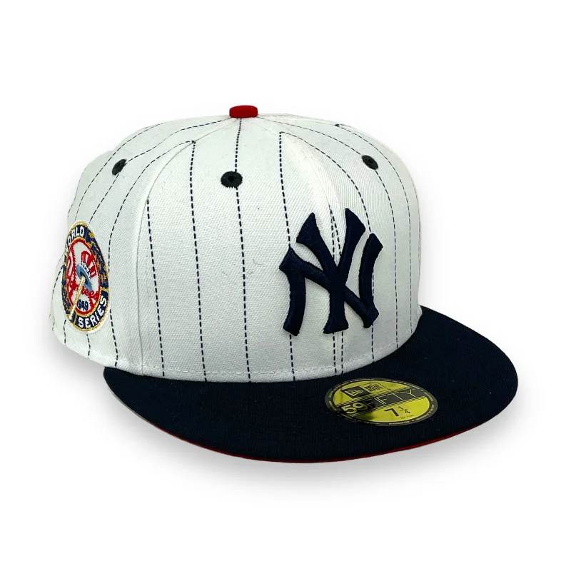 NEW YORK YANKEES (P-STRIPE) (1949 WORLD SERIES) NEW ERA 59FIFTY FITTED (RED UNDER VISOR)