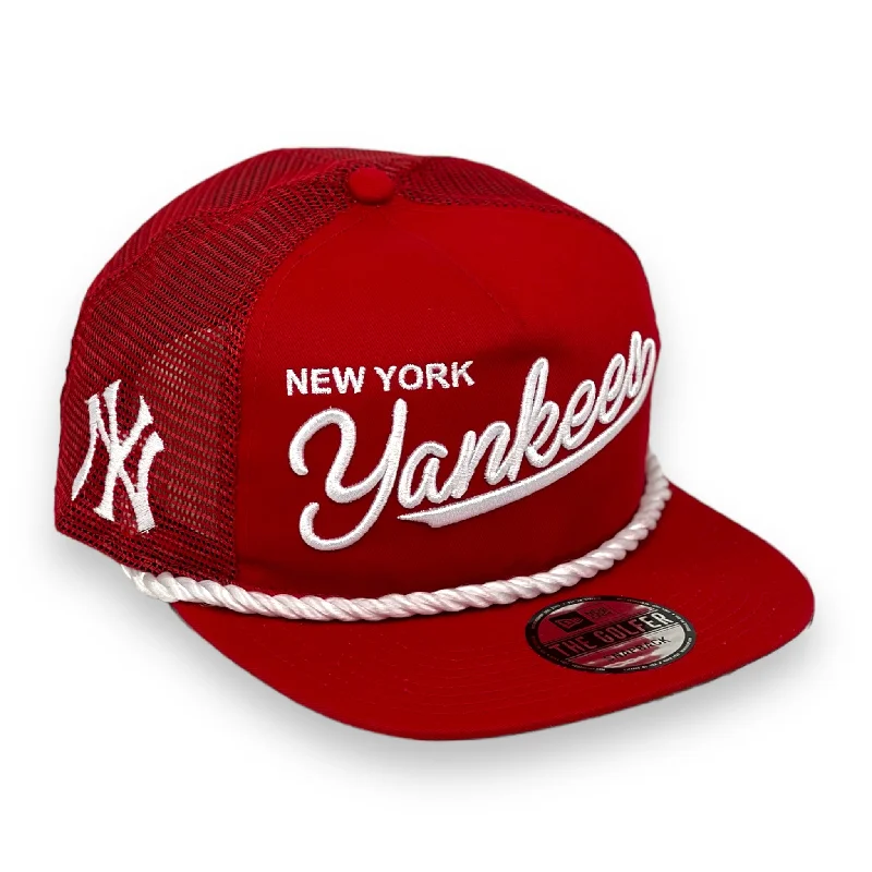 NEWYORK YANKEES (RED) GOLFER TRUCKER MESH NEW ERA SNAPBACK