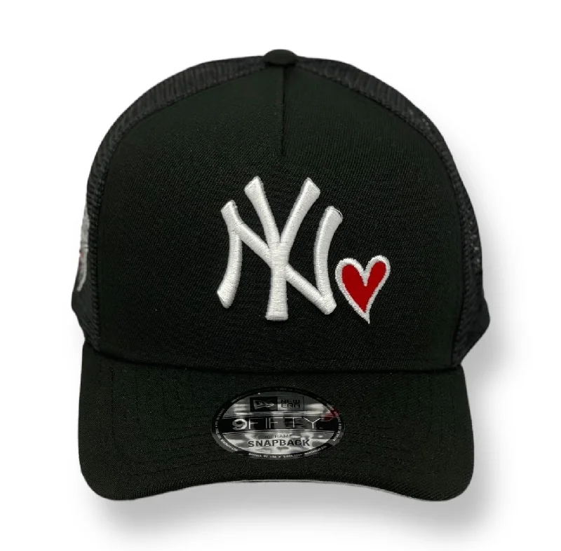 NEW YORK YANKEES (BLACK) (1998 WS) "9FIFTY AFRAME" (TRUCKER) NEW ERA SNAPBACK