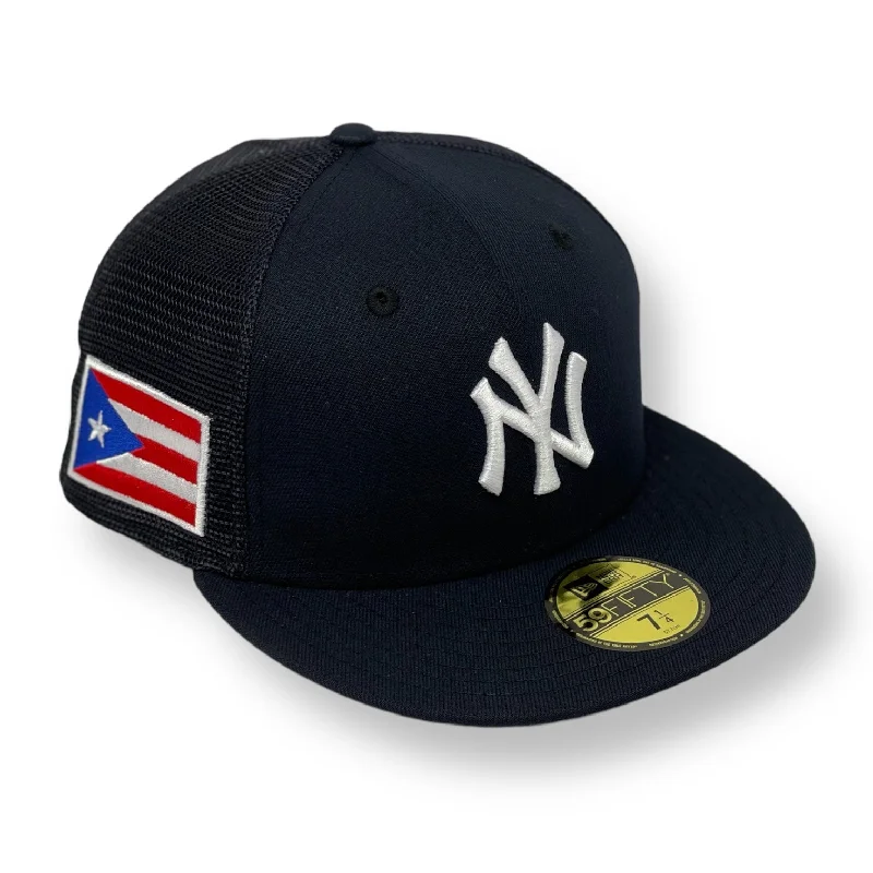 NEW YORK YANKEES (NAVY) (TRUCKER) (YANKEES X PUERTO RICO) NEW ERA 59FIFTY FITTED