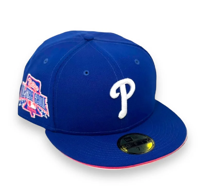 PHILADELPHIA PHILLIES (ROYAL) (1996 ALLSTARGAME) NEW ERA 59FIFTY FITTED (NEON PINK UNDER VISOR)