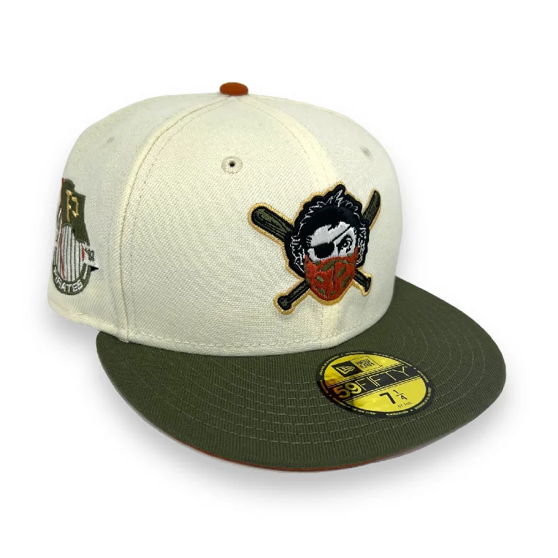 PITTSBURGH PIRATES (OFF-WHITE) NEW ERA 59FIFTY FITTED ( RUST UNDER VISOR)