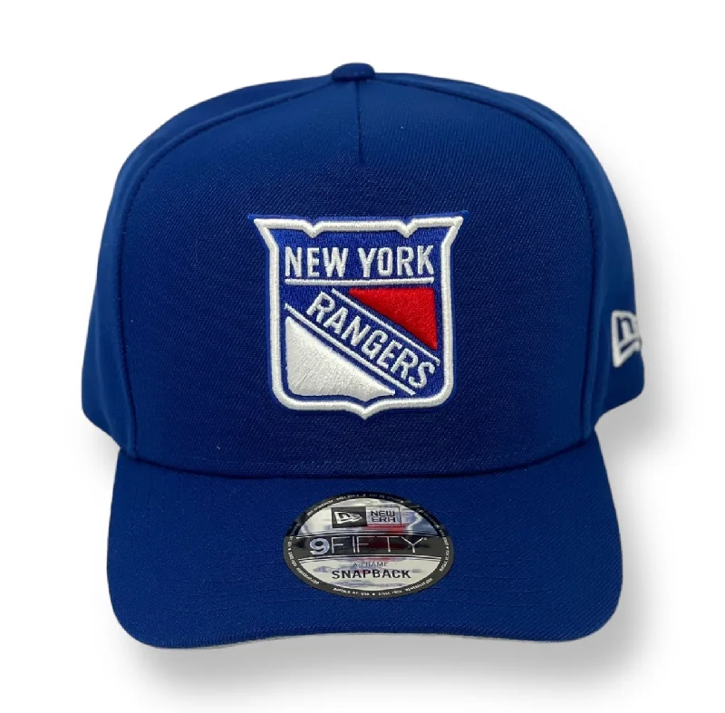 NEW YORK RANGERS (ROYAL) "9FIFTY AFRAME" NEW ERA SNAPBACK  (6469)