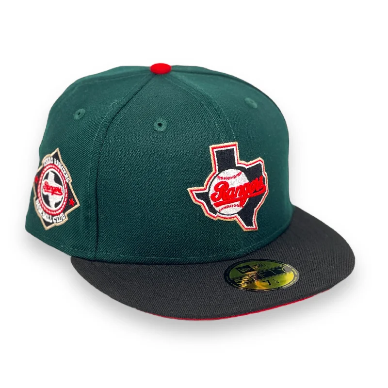 TEXAS RANGERS (DK-GREEN)(TR BB CLUB) NEW ERA 59FIFTY FITTED (RED UNDER VISOR)