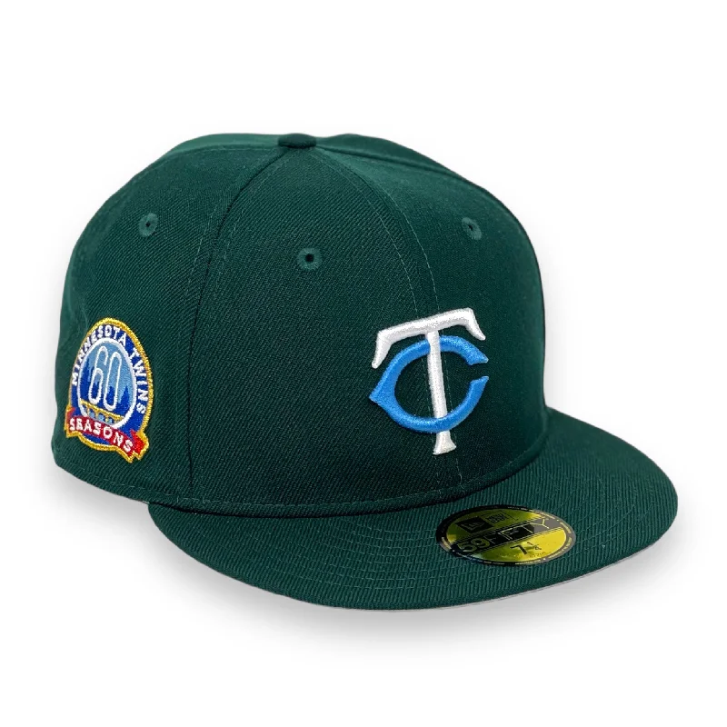 MINNESOTA TWINS (DK-GREEN) (60TH SEASON) NEW ERA 59FIFTY FITTED