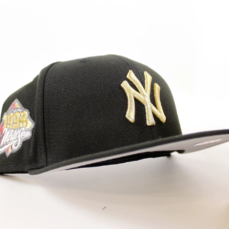 New York Yankees 1999 World Series New Era 59Fifty Fitted Hat (Black Gray Under Brim)