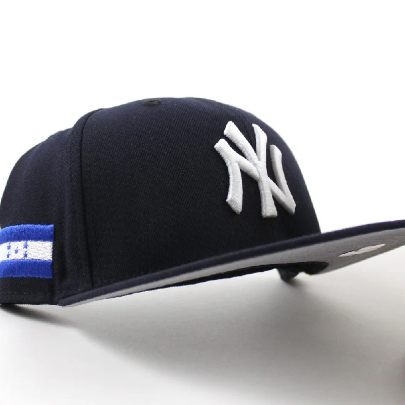 New York Yankees HONDURAS New Era 59Fifty Fitted Hat (Navy Gray Under Brim)