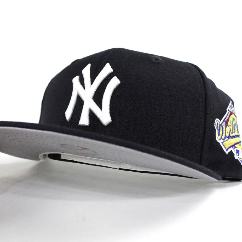 New York Yankees 1996 World Series Side Patch New Era 59Fifty Fitted Hats (Gray Under Brim)