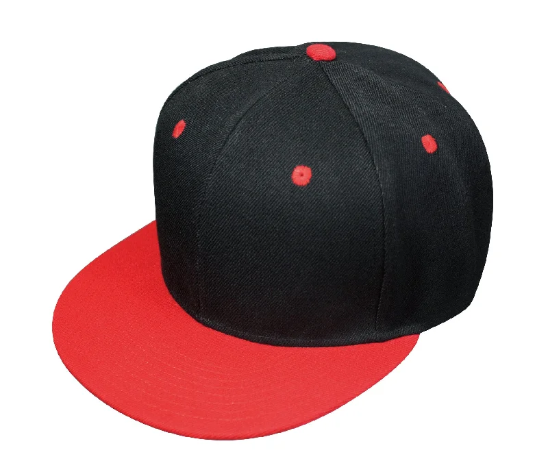 Nissun Flat Bill Polyester Cap, Snapback - 6FBC