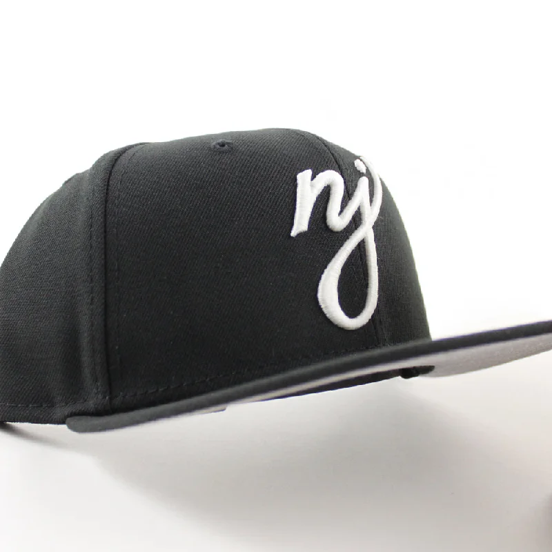 NJ Script x HALFTIME New Era 9Fifty Snapback Hat (Black Gray Under Brim)