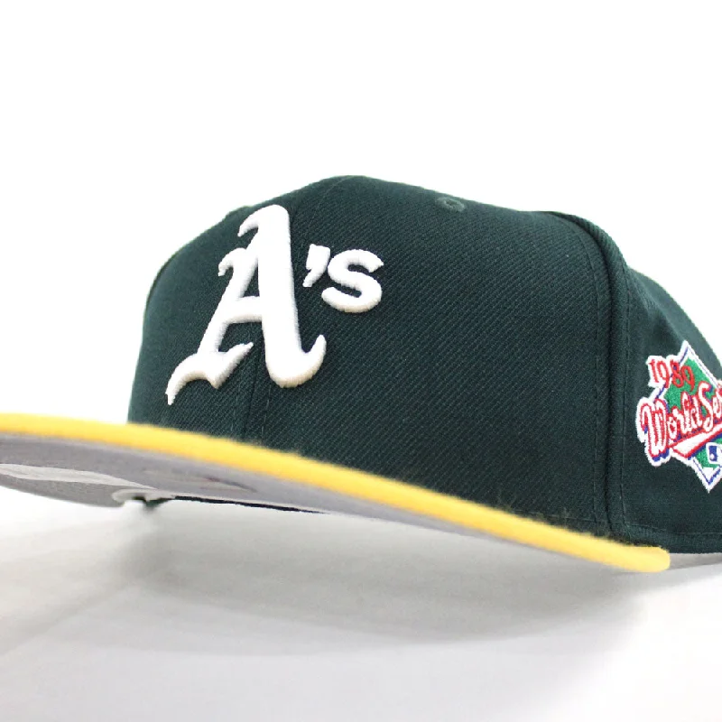 Oakland Athletics 1989 World Series New Era 59Fifty Fitted Hat (GRAY UNDER BRIM)