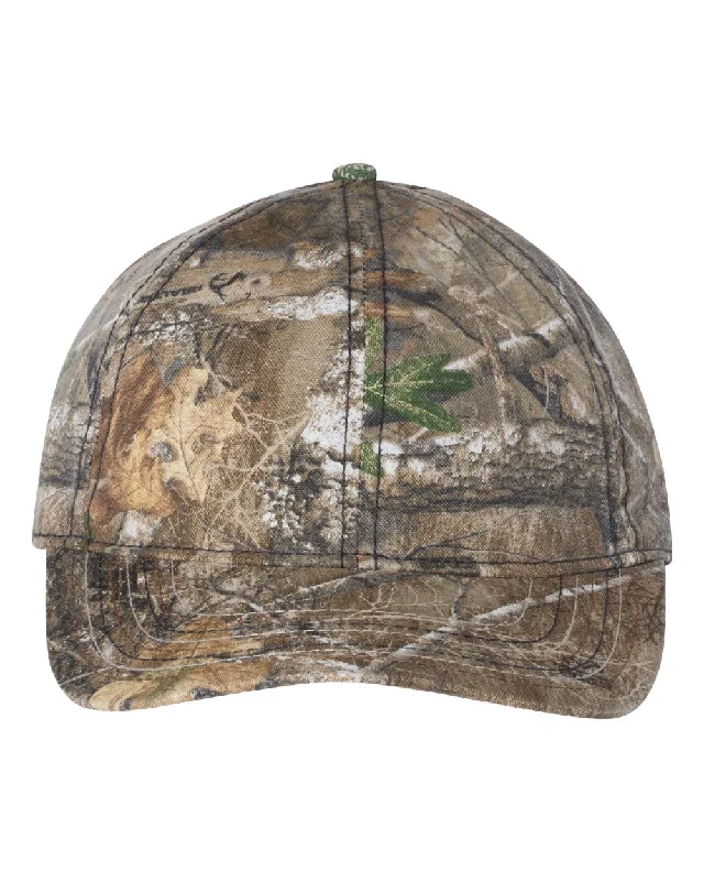 Outdoor Cap CWF315 - Camo Cap with American Flag Undervisor