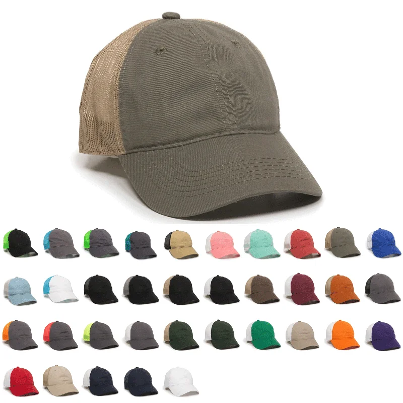 Outdoor Cap FWT-130 Garment Washed Trucker Cap