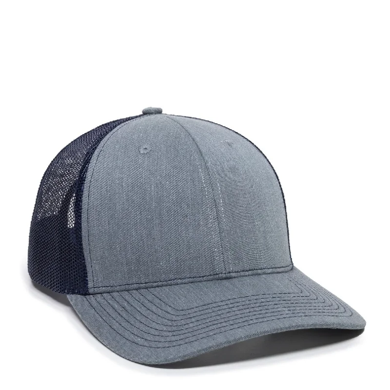 Heathered Grey/Navy