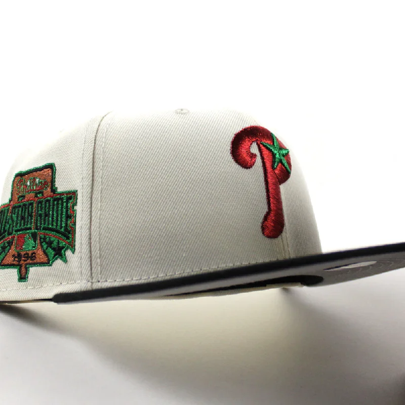 Philadelphia Phillies 1996 All Star Game 59Fifty New Era Fitted Hat (Chrome White Black and Gray Under Brim)