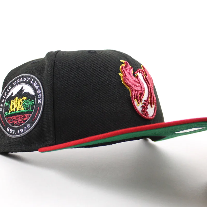 PHOENIX FIREBIRDS New Era 59Fifty Fitted Hat (Black Scarlet Red Green Under Brim)