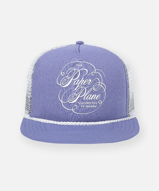 Paper Planes Script Trucker Hat