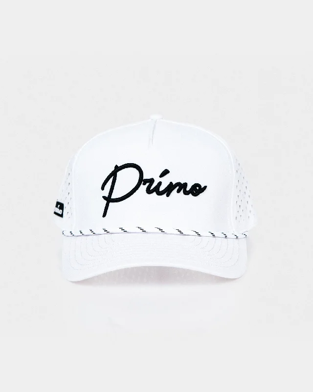 White Cursive Hat