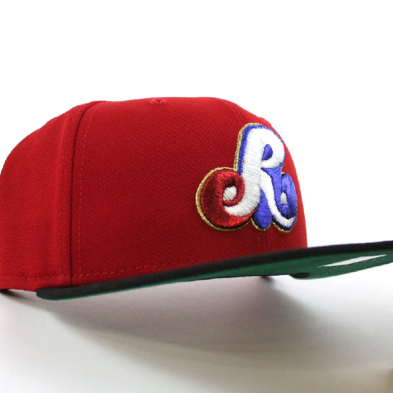 ROCKFORD EXPOS New Era 59Fifty Fitted Hat (Scarlet Black Green Under Brim)