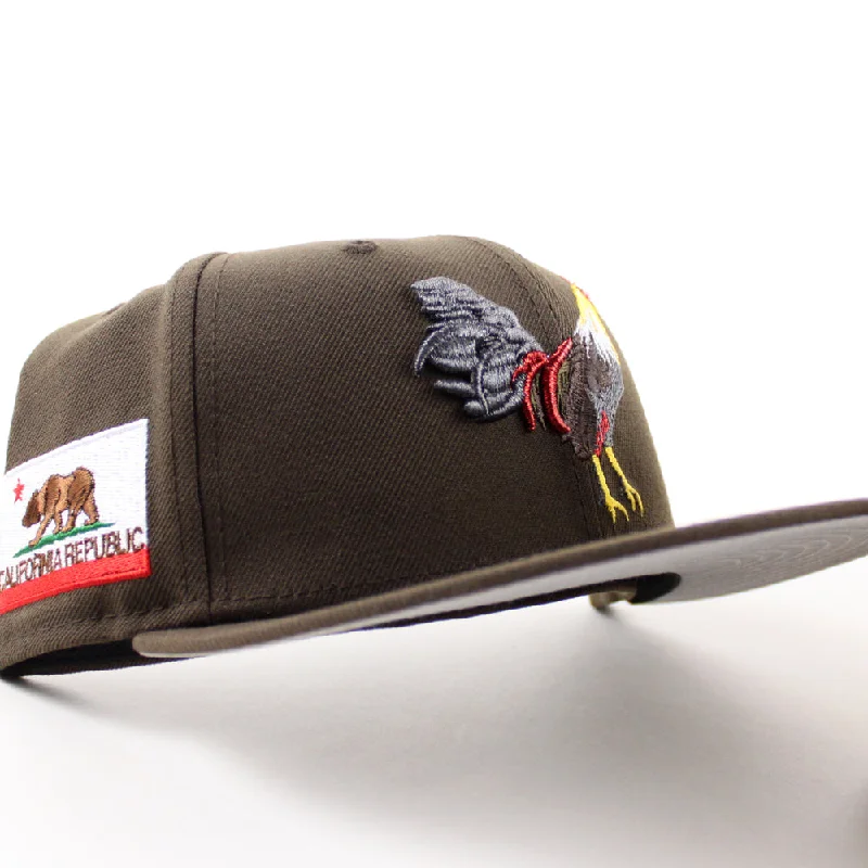 ROOSTER California Republic New Era 59Fifty Fitted Hat (Walnut Gray Under Brim)