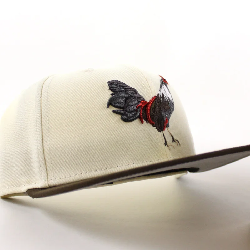 Texas ROOSTER New Era 59Fifty Fitted Cap (Chrome White Walnut Gray Under Brim)