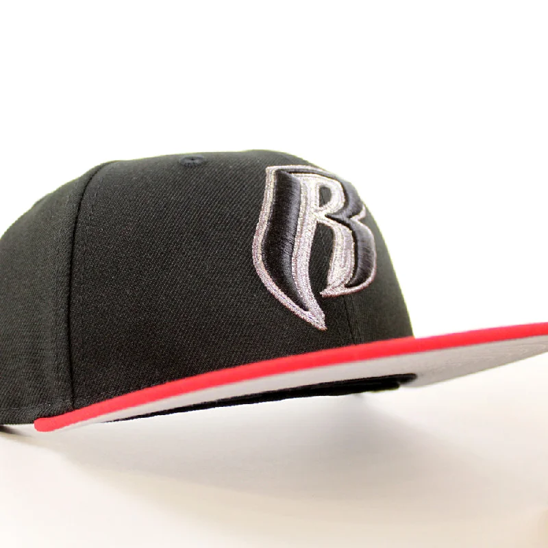 Ruff Ryders New Era 59Fifty Fitted Hat (Black Red Gray Bottom)