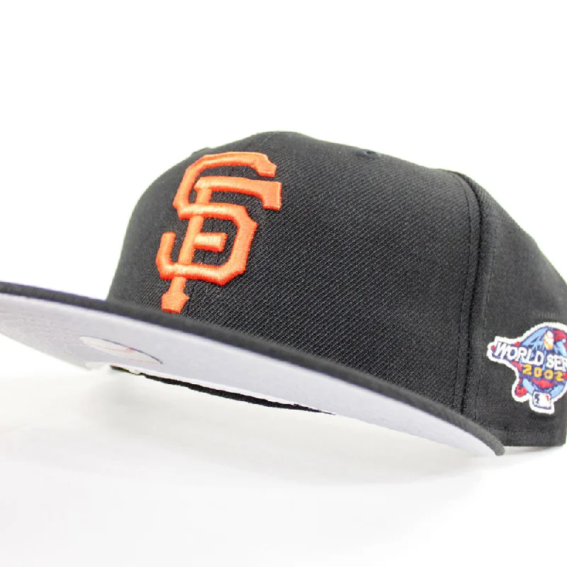 San Francisco Giants 2002 World Series New Era 59Fifty Fitted Hat (Black Gray U Under Brim)