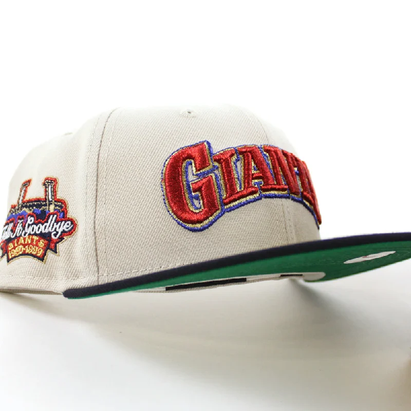 San Francisco Giants Tell It Good Bye New Era 59Fifty Fitted Hat (Stone Navy Green Under Brim)