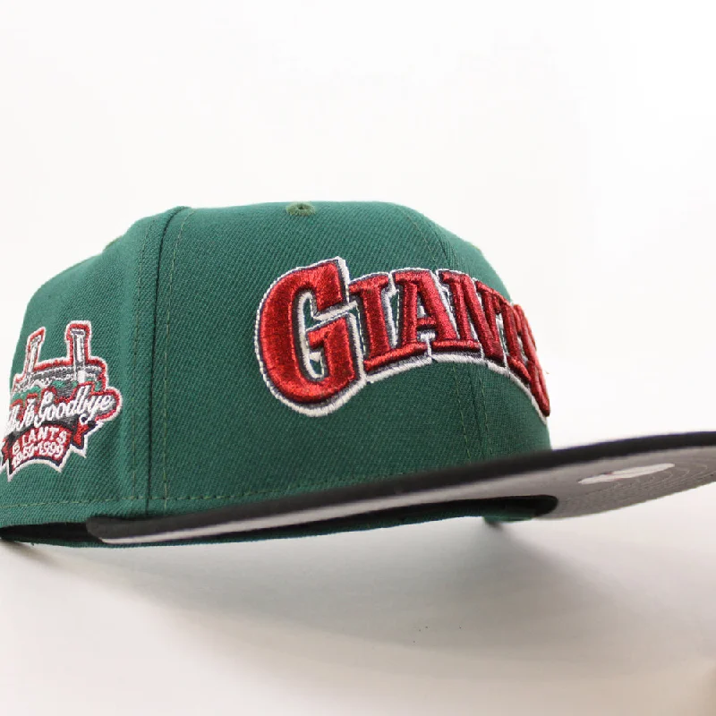 San Francisco Giants Tell It Goodbye patch New Era 59Fifty Fitted Hat (Emerald Black Gray Under Brim)