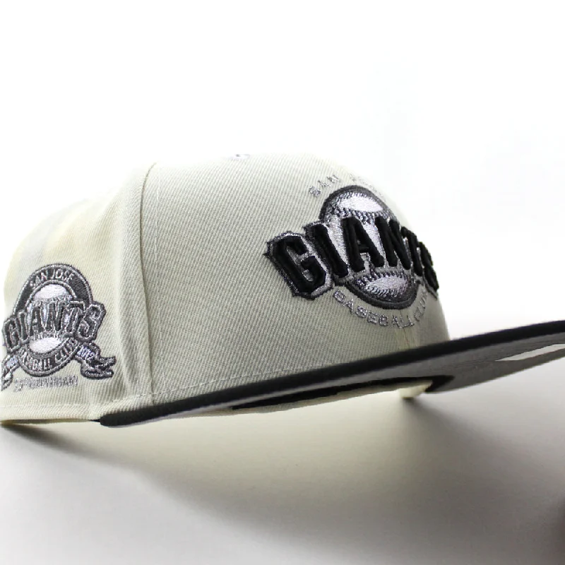 SAN JOSE GIANTS 30th Anniversary New Era 59Fifty Fitted Hat (Chrome White Black Gray Under Brim)