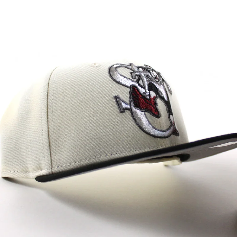 St. Catharines Stompers New Era 59Fifty Fitted Hat (Chrome White Black Gray Under Brim)