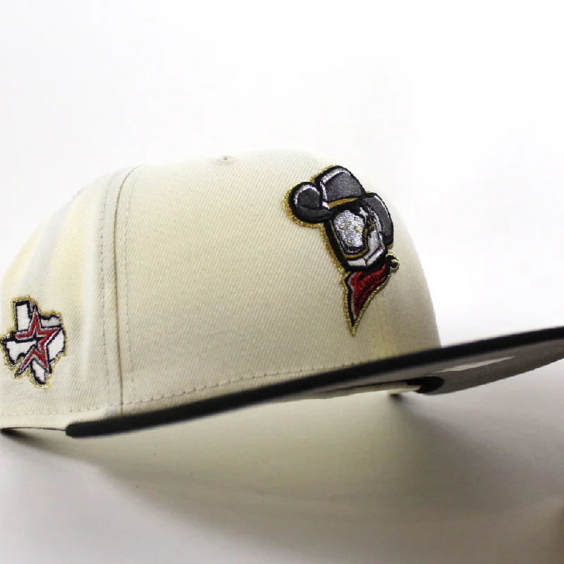 Sugar Land Space Cowboys Astros Patch New Era 59Fifty Fitted Cap (Chrome White Black Gray Under Brim)