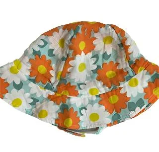 Sunhat - 100% cotton Gauze  - 12-24M-flower power