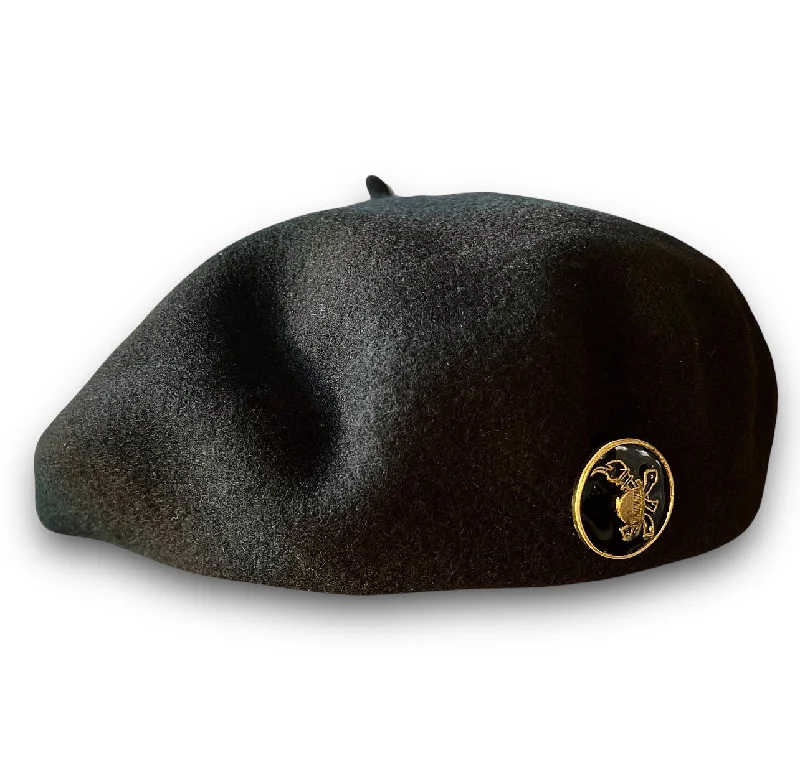 THE FLAMEKEEPERS HAT CLUB PIANO MAN BERET BLACK